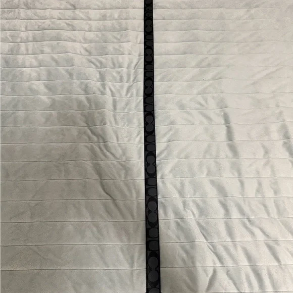 Coach Black Leather Belt with Silver Buckle - Picture 2 of 3